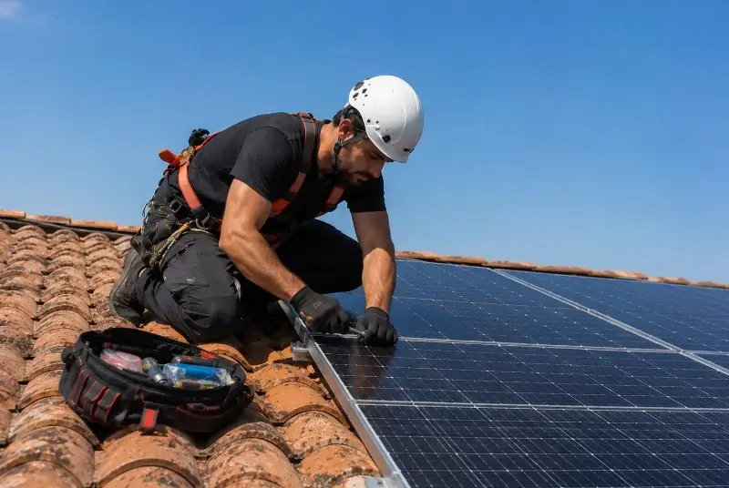 Maintenance et monitoring de panneaux solaires à Lembras